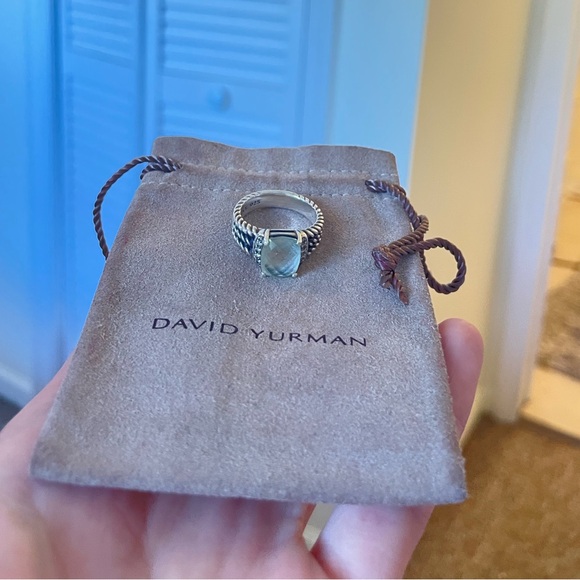 💯David Yurman Wheaton 10x8mm Prasiolite size 6 - Picture 14 of 16